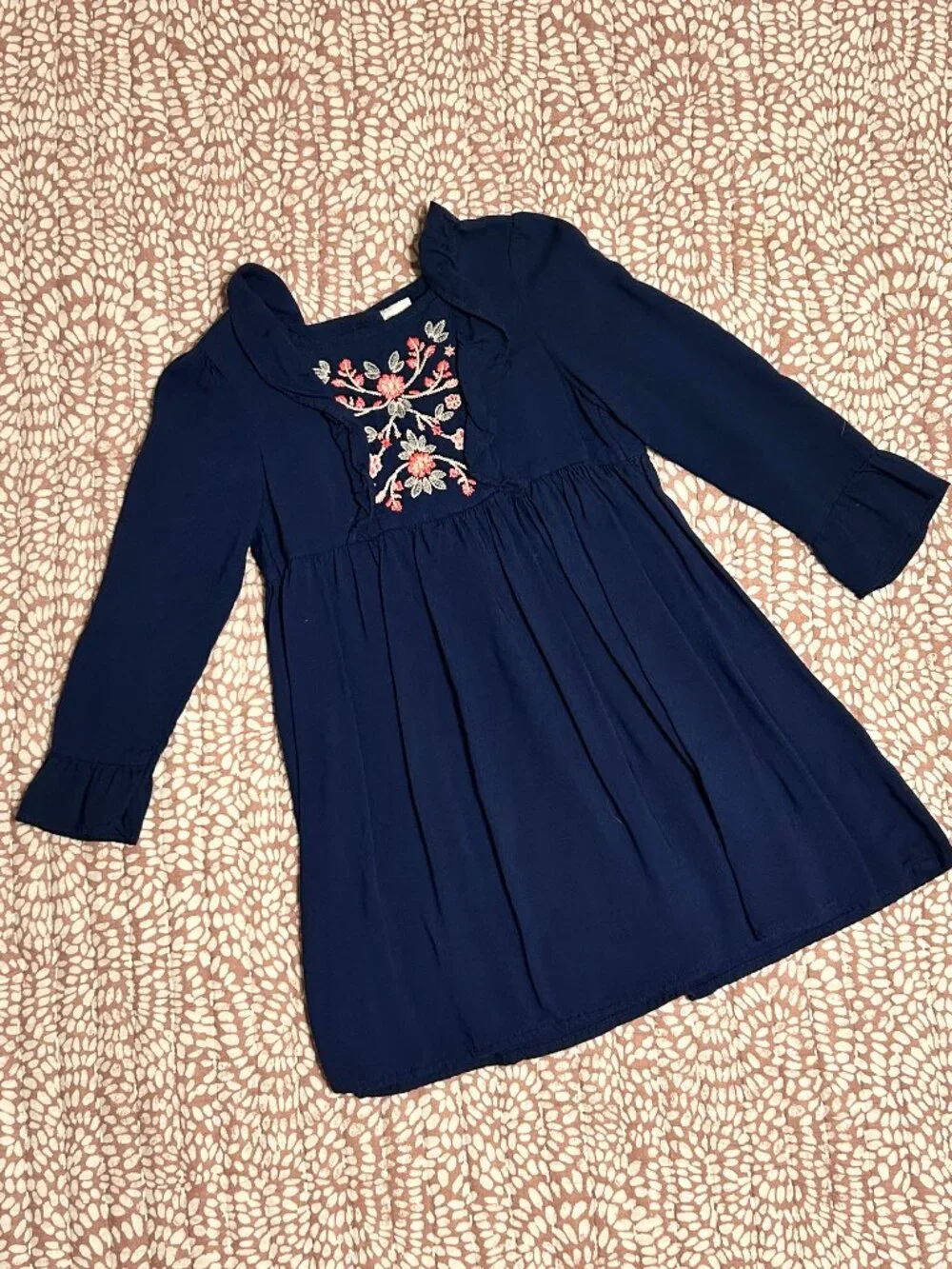 OshKosh B'Gosh Navy Blue Embroidered Dress Size 3T